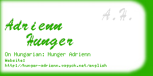 adrienn hunger business card